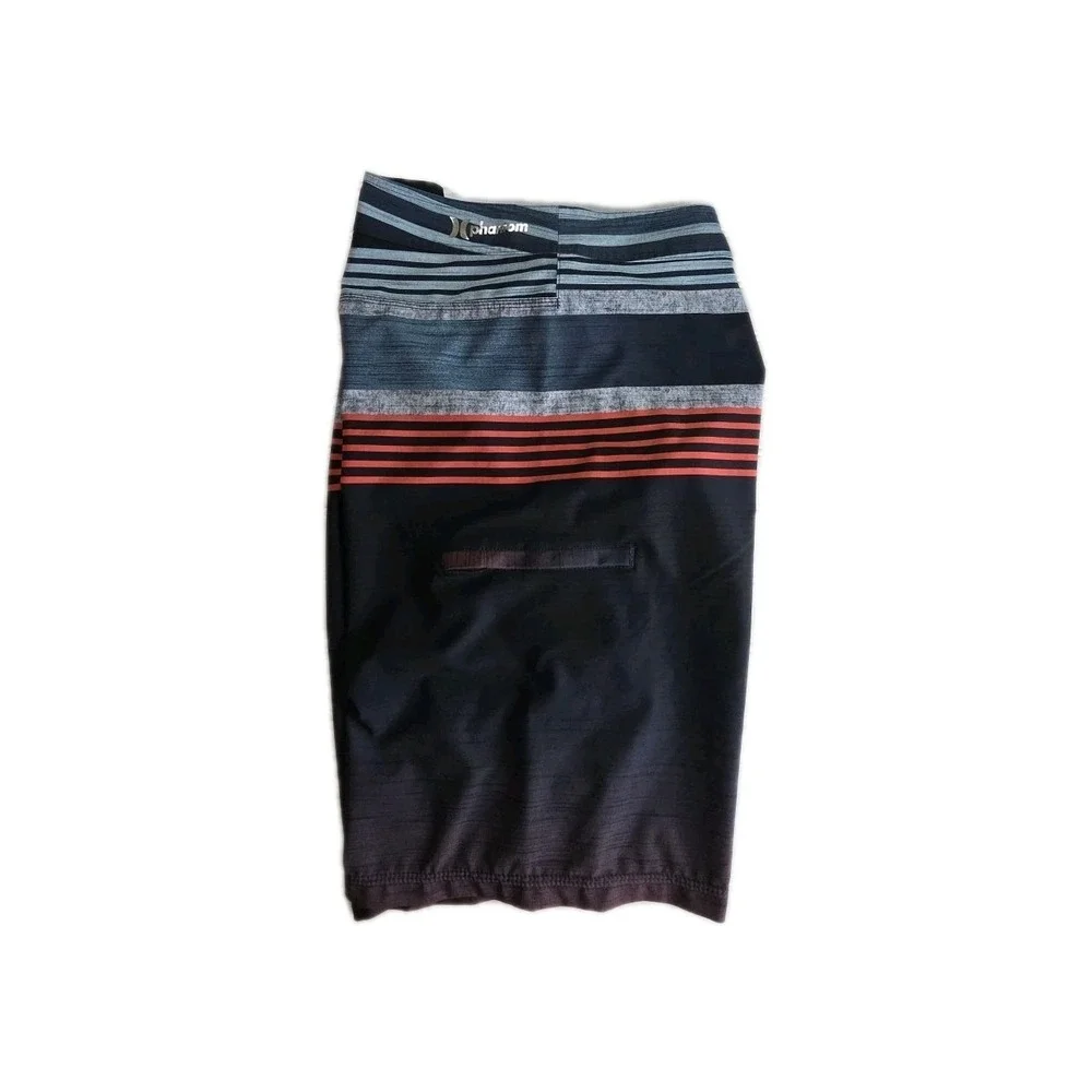 HURLEY Phantom Mens Boardshorts  - MULTICOLOR STRIPED 36x9 - READ